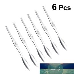 6 stks Rvs Nieuwe Krab Vorm Gegoten Snelle schaaldieren Kreeft Cracker Seafood Tools Clip Needle Fork Picks Tincer Nut Set Factory Prijs Expert Design Quality