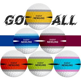 6 uds Supur NING pelota de juegos de Golf pelota de tres capas interior Golf al aire libre ayuda de entrenamiento pelota de masaje para la parte trasera del pie hombro 240129