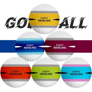 Supur NING – balle de jeux de Golf à trois couches, aide à l'entraînement de Golf en intérieur et en extérieur, balle de Massage pour le dos, les pieds et les épaules, 6 pièces, 240129