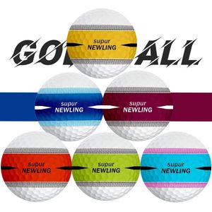 6pcs Supur NING Golf Games Bal Drie lagen bal Indoor Outdoor Golf Training Aids Massage bal voor Terug Voet schouder 240129