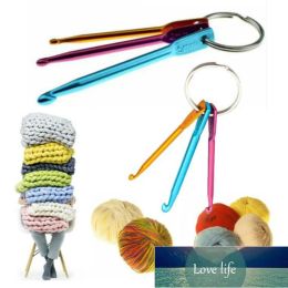 6pcs2Set porte-clés crochets bricolage multicolore artisanat aiguilles à tricoter Mini crochet en aluminium porte-clés prix usine conception experte