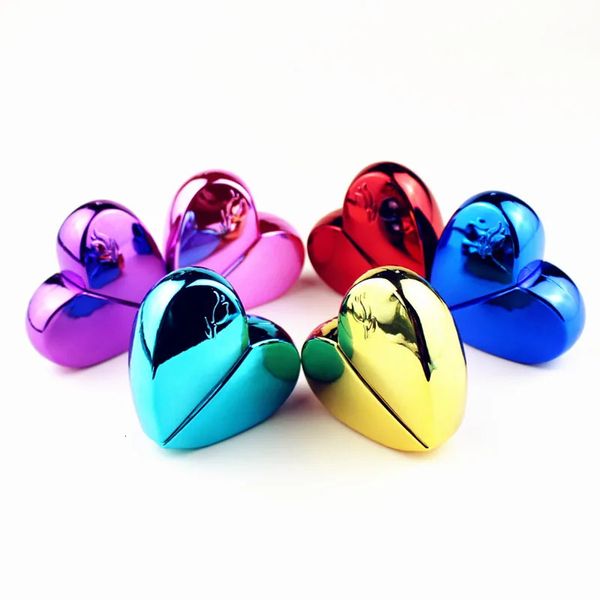 6pcslot 25ml Botellas de perfume de vidrio en forma de corazón con atomizador de perfume vacío recargable para mujeres 6 COLORES 240220