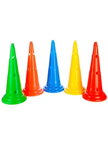 Lote de 6 unidades de cono de entrenamiento deportivo de Rugby, base redonda de 30cm, marcador de disco, barrera de fútbol, patinaje Multicolor, 30cm, 2732190