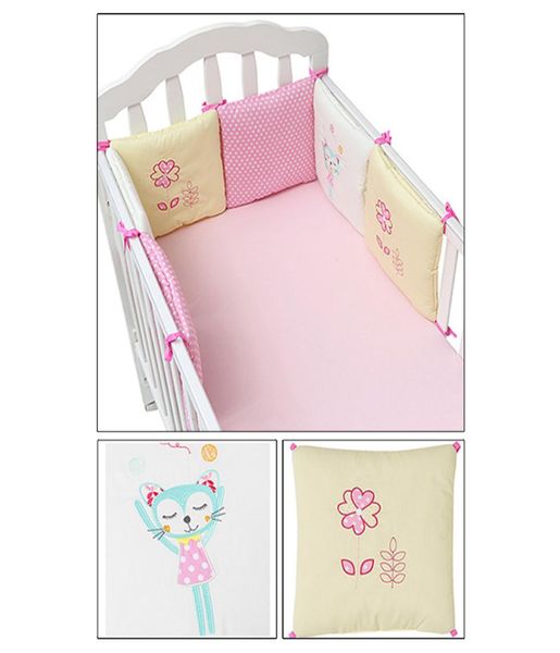 6PcsLot bébé lit pare-chocs dans le berceau lit pare-chocs bébé lit protecteur berceau pare-chocs nouveau-nés enfant en bas âge lit literie Set2100426