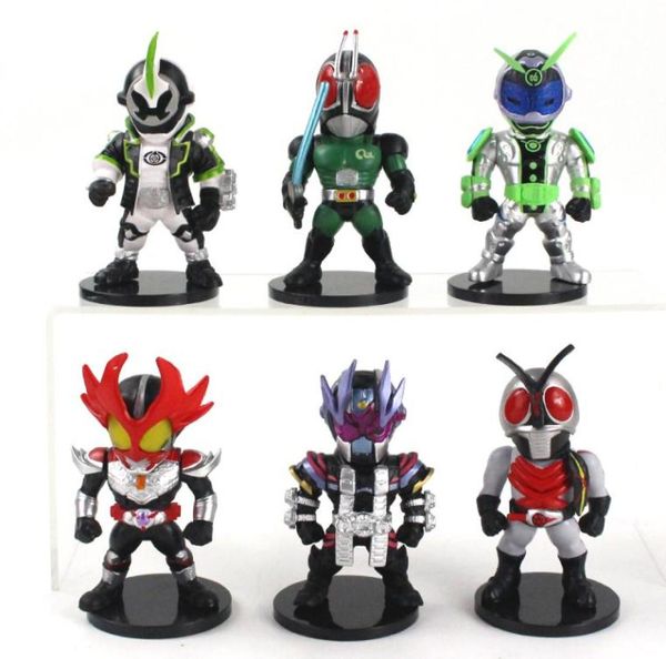 6pcslot figura de anime japonesa ciclista Kamen Rider Action figura Juguetes para niños para el modelo de recolección Toys9969953