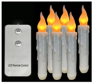 6PCSSet LED Flameless Candles Battery Operate Lamp Dompel flikkerende elektrische pilaar Kaarsen Huwelijksfeest Decoratie7767939