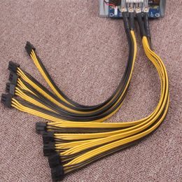 Câble d'alimentation 6Pin Sever PCI-E PCIe Express pour Antminer S9 S9j L3 Z9 D3 Bitmain Miner PSU câble d'alimentation245m