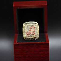 6Qir Band anneaux NCAA 2018 Université de l'Alabama Champion Ring Multiryer Diamond Design Fans MW7G