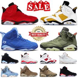 6s jump man 6 basketbalschoenen mannen dames aqua toro bravo gele oker koel grijs chroom metallic zilveren unc witte heren trainers buiten sport sneakers