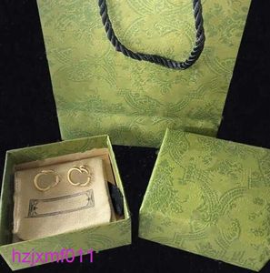 6s9k Stud Luxe Gouden Oorbellen Ontwerper voor Vrouwen Hoop Letter Sieraden met Box Set Valentijnsdag Cadeau Verloving