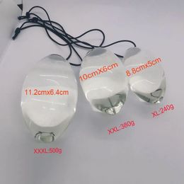 Plug Anal en verre de 6 tailles, boules d'anus, Massage, Masturbation, gros œuf, jouets sexuels pour femmes et hommes, produits pour adultes gays, 240115