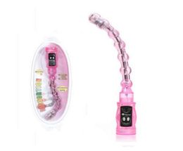 6 Speed G-spot Buigbare Anale Wand Vibrator Vibrerende Kraal Prostaat Sonde Massager E8917082968