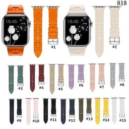 6T Easy Remplacez les bandes en silicone H STRACTES DE LOCLE ALLIAGE POUR APPLE WATRES Série 1 2 3 4 5 6 7 8 9 Ultra SE Ultra2 38/40/41 mmm 42/44/45 mm 49mm 818dd