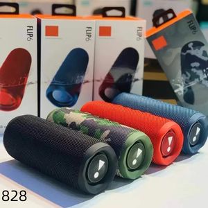 6t Flip 6 Portable BT -luidsprekers Draadloze mini -luidspreker Outdoor Waterdichte draagbare luidsprekers met krachtig geluid en diepe bas 828DD