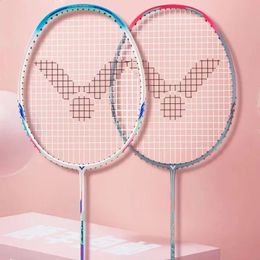 6U 5U Victor Super Light TK-HMR TK-HMRL Badmintonracket zwaard Badmintonracket 100% carbon met gratis grip met bespannen 240122