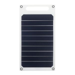Panneau solaire monocristallin Portable 6V 10W 1,7a, chargeur USB léger mince, chargeur de batterie externe