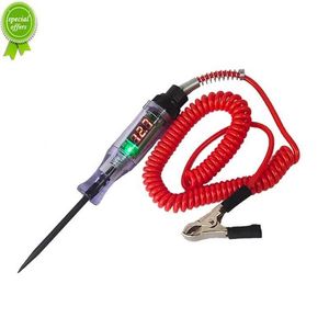 6V 12V 24V DC Car Truck Voltage Circuit Tester Digital Display Long Probe Pen Light Bulb Automobile Diagnostic Tools Auto Repair