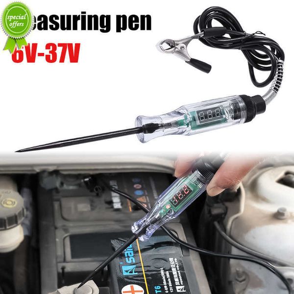 Probador de circuito de coche de 6 V-37 V con pantalla Digital probador negativo positivo sonda eléctrica pluma de prueba herramientas de diagnóstico automático