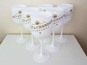 6x Moet Chandon White Ice Imperial Acrílico Copas de champán Regalo de fiesta