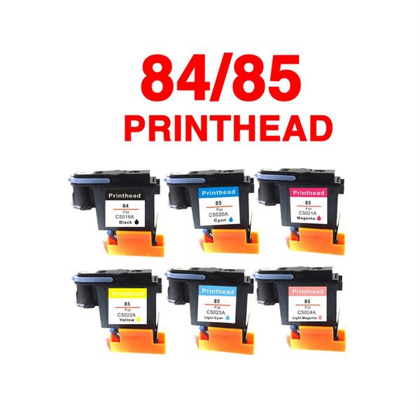 6x reemplazo para cabezal de impresora compatible hp84 hp85 para Designjet 30 90 130 cabezal de impresora para HP 84 HP 85 Printhead288C