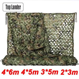 6x4m 2x3m Camouflage militaire Net Camo Netting Army Nets Shade Mesh Hunting Garden Car Outdoor Camping Sun Shelter Tent 240425