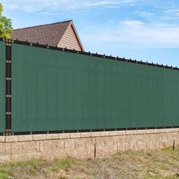 1,8 x 15,2 m clôture de confidentialité écran jardin pare-brise HDPE tissu maille ombre couverture vert