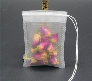 6x8cm theezakjes lege theezakjes nylon materiaal met string genezen afdichting filter papier voor kruid losse thee SN1101