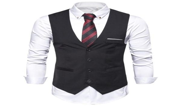 6XL Chaleco de vestir rojo azul negro para hombre de gran tamaño Chaleco para hombre Blazer sin mangas Traje informal de negocios Chalecos Chaleco formal Hombre 23570349