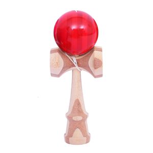 7.09x2.36x2.76 Kinder interactieve Kendama -ballen Bekwaam bamboe speelgoed Portable Educational Brain Training Toys E65D 240112