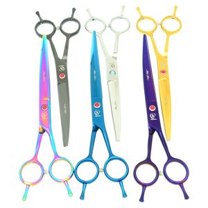 7.0Inch Meisha Japon 440c Pet Ciseaux De toilettage Professionnel À Deux Queues Cisailles De Coupe pour Chien Tijeras Salon Clippers Bonne Qualité HB0106