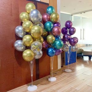 7/13/19 Tube Ballons Stand Colonne Porte-Ballon Colle Dot Eid Enfant Fête D'anniversaire Baby Shower Fille Décorations De Mariage Fournitures HKD230808