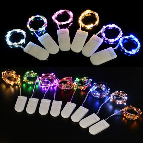 7.2 Pies 20 LED Cadena de Luces de Alambre de Cobre Luces Decorativas Funciona con Baterías para Bricolaje Hogar Florero Tarro Navidad Día de la Madre Fiestas Festivas Blanco Cálido crestech