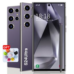 7.3 pulgadas 5G S24 Ultra Mobile Touch Touch Pantalla Android Smart 13 System S24 Cámara de teléfono inteligente Android Teléfono HD Pantalla Face Reconocimiento 1 TB