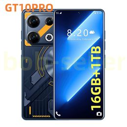 7.3 inch GT10Pro mobiele telefoons smartphone camera 12GB 512 GB RAM FACE Full Screen Smart Computer Smartphones Tabel Android 12 Mobiele telefoon HD Display Face Recognition