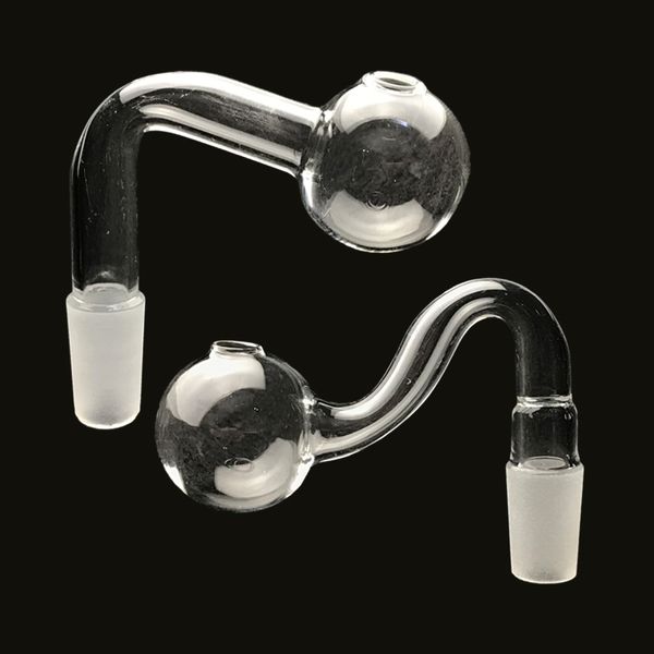 Tubo de quemador de aceite de vidrio con tazón de bola grande de 30 mm con 10 mm 14 mm 18 mm Macho Hembra Grueso Pyrex L y S Pipas de tazones de agua para fumar