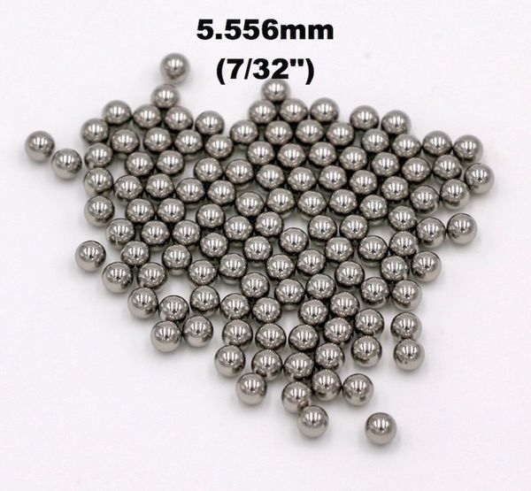 Billes en acier inoxydable 7/32'' (5,556 mm) 304 G100 pour roulements, pompes, vannes, pulvérisateurs, utilisées dans l'industrie alimentaire, aérospatiale et militaire