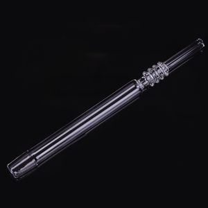 7,48 inch Quartz Tip Roken Pijp Accessoires 14mm Mannelijke Scherpe Nagel Lange Dab Booreiland Stro Buis Drip Tips Voor Nectar Collector Kit Glazen Waterpijpen Pijpen