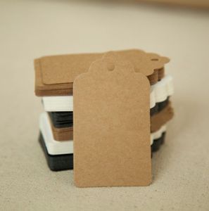 7 * 4cm lege handgemaakte kaartlabels met bloemrand 500 stks pakket hangtags Nieuwe bakken 3 kleuren prijskaartje
