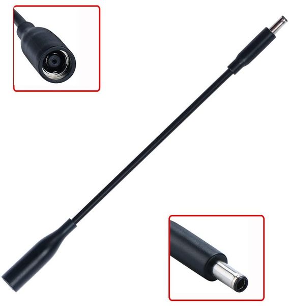 Câble convertisseur de puissance cc, dongle femelle à 7 4mm femelle à 4 5mm mâle, pour dell 57j49 3319319 pour dell m3800 xps 12 13 15 5930 18 1810 1820 inspiro