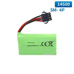 7.4V 500 mAh Batería recargable SM4P Enchip/USB para EC16 Control remoto Modelo de batería de repuesto Modelo de automóvil Batería de litera de alta velocidad