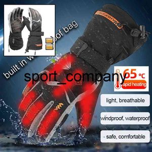 7.4V Smart elektrisch verwarmde handschoenen winter warm waterdicht oplaadbare lithiumbatterij zelf verwarmde ski-handschoenen
