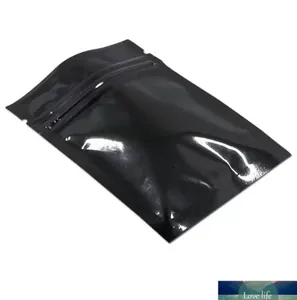 7.5 * 10 cm bolsas de embalaje de mylar negro resellable bolsas de muestra de alimentos bolsa de embalaje de energía a prueba de olores regalo y almacenamiento de paquetes artesanales 200 piezas al por mayor