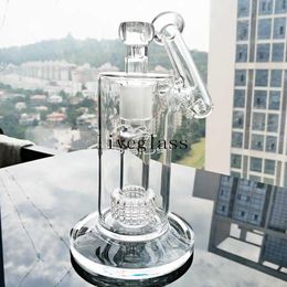 7,5 pouces de hauteur Mobius Matrix Narguilé Fumer Verre Eau Bécher Bong Heady Glass cage à oiseaux percolateur side-car Recycler Bubbler Shisha dab rigs