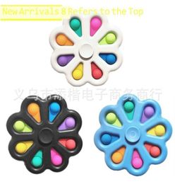 7.5CM Bloem Spinner Speelgoed Bubble Board Zintuiglijke Bubbels Drukplaat Vingertop Vinger Leuk Spel Desktop Game ADHD NeedsH410PHX8136770