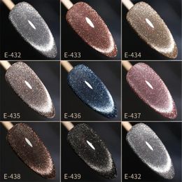 7,5 ml GLITTER SEQUIN Nail Gel Polon Rose Color nude trempage Off UV LED Gel Art Art Semi-permanent Vernis Manucure