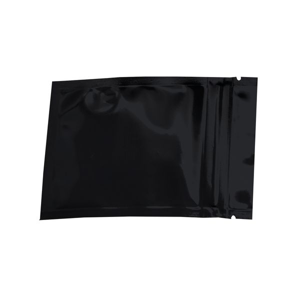 7 5x10 cm Bolsas de papel de aluminio autoselladas negras Bolsa de embalaje de alimentos a granel Mylar Paquete a prueba de olores Bolsa con cremallera 100 piezas lot303e