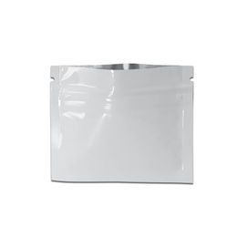 7.5x6.3 cm kleine witte zip -slot aluminium foliefassing zakken voor capsule thee verpakking mylar opslag reclosbare ritszakken 500 stks/lot