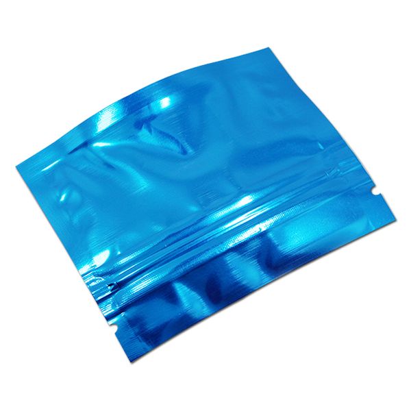 7 5X6 cm 100 Piezas Bolsas de Envasado de Alimentos de Papel de Aluminio Reutilizables Azules para Dulces Snack Papel de Aluminio Autoadhesivo Mylar Embalaje de Almacenamiento con Cremallera254b