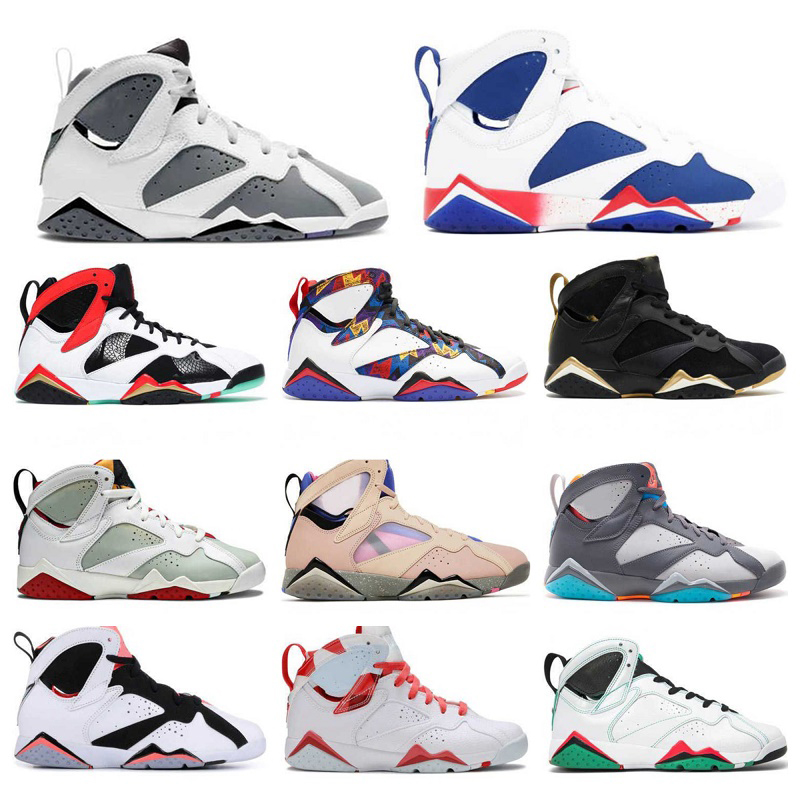 7 7S Jumpman Męskie buty do koszykówki Uniwersytet Niebieski Zając VIP OG 7s Raptor Bordeaux UNC Sapphire Flint Paname Citrus Shimmer Greater China Unisex Sport Trainer Trampki