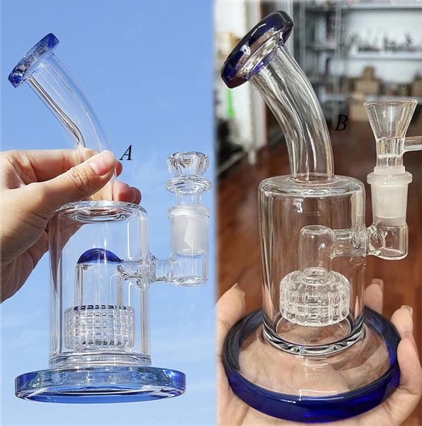 Narguilé verres épais eau Bong narguilés plates-formes pétrolières en verre fumée conduites d'eau recycleur Dab plate-forme 14mm Banger